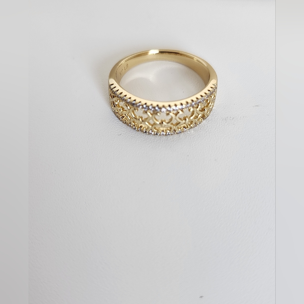 Gold and Silver Tone Women's Ring Size # 8 - Picture 5 of 6